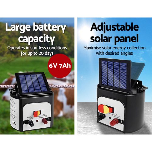 Solar Electric Fence Charger Energiser – 8 Km Coverage