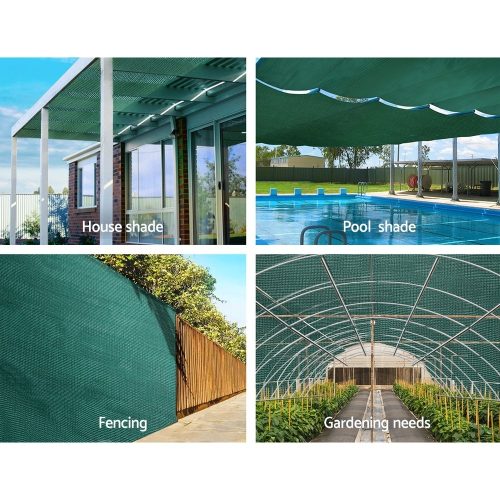 30% UV Shade Cloth Shadecloth Sail Garden Mesh Roll Outdoor – 1.83×30 m, Green