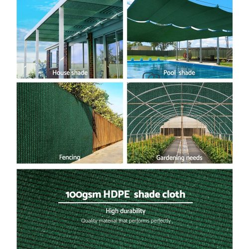 50% UV Shade Sail Cloth – 3.66×20 m, Green