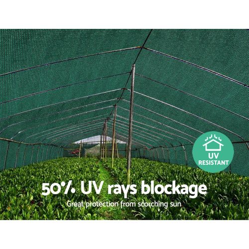 50% UV Shade Sail Cloth – 3.66×30 m, Green