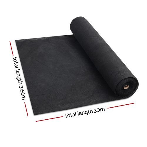 30% UV Shade Cloth Shadecloth Sail Garden Mesh Roll Outdoor – 3.66×30 m, Black