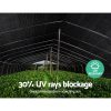 30% UV Shade Cloth Shadecloth Sail Garden Mesh Roll Outdoor – 3.66×30 m, Black