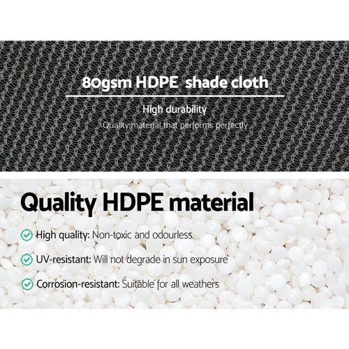 30% UV Shade Cloth Shadecloth Sail Garden Mesh Roll Outdoor – 3.66×30 m, White