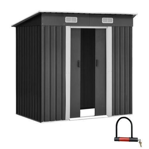 Garden Shed Outdoor Storage Sheds Tool Workshop – 1.94×1.21 m, Without Base