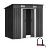 Garden Shed Outdoor Storage Sheds Tool Workshop – 1.94×1.21 m, Without Base