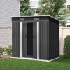 Garden Shed Outdoor Storage Sheds Tool Workshop – 1.94×1.21 m, Without Base