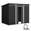 Garden Shed Outdoor Storage Sheds Tool Workshop – 2.38×1.31 m, Without Base