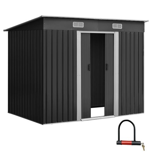 Garden Shed Outdoor Storage Sheds Tool Workshop – 2.38×1.31 m, Without Base