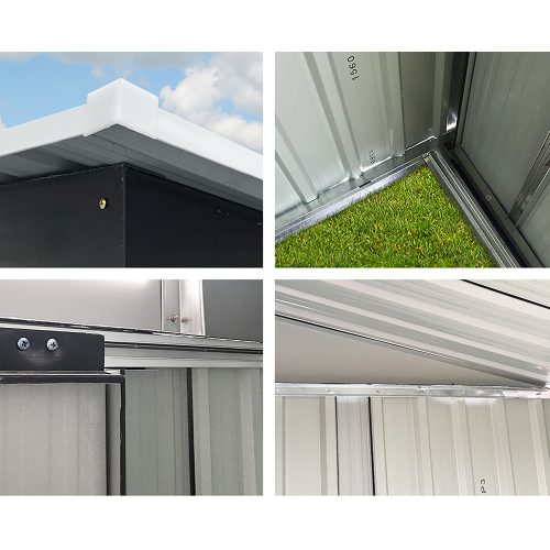 Garden Shed Outdoor Storage Sheds Tool Workshop – 2.38×1.31 m, Without Base