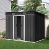 Garden Shed Outdoor Storage Sheds Tool Workshop – 2.38×1.31 m, Without Base