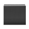 Garden Shed Outdoor Storage Sheds Workshop Metal Base Grey – 2.6×3.9×2 m, Without Base