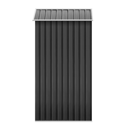 Garden Shed Outdoor Storage Sheds Workshop Metal Base Grey – 1.96×1.32×1.86 m, Without Base