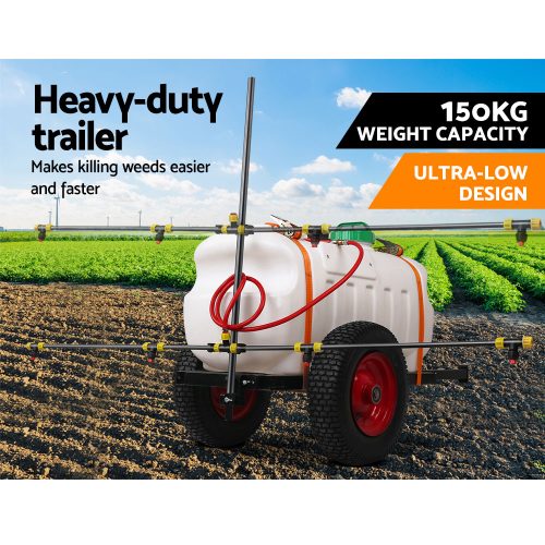 100L Weed Sprayer – BOOM Size 1.5 m + With Trailer
