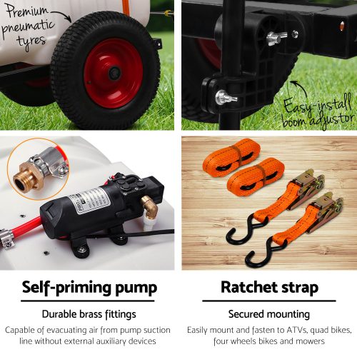 100L Weed Sprayer – BOOM Size 1.5 m + With Trailer