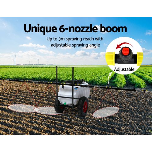 100L Weed Sprayer – BOOM Size 3 m + With Trailer