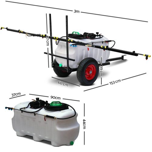 100L Weed Sprayer – BOOM Size 3 m + With Trailer