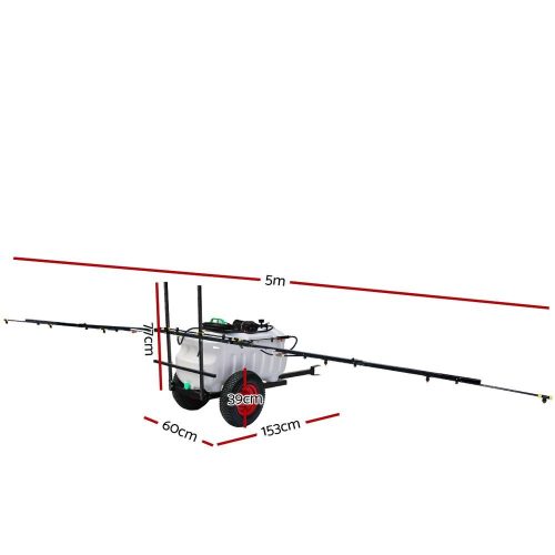 100L Weed Sprayer – BOOM Size 5 m + With Trailer