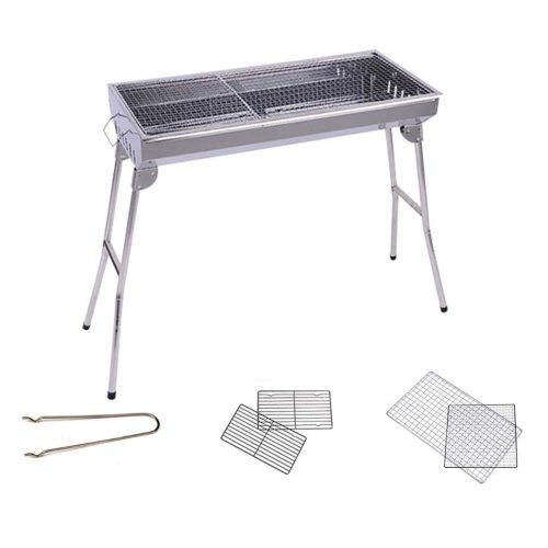 Skewers Grill Portable Stainless Steel Charcoal BBQ Outdoor 6-8 Persons – 1