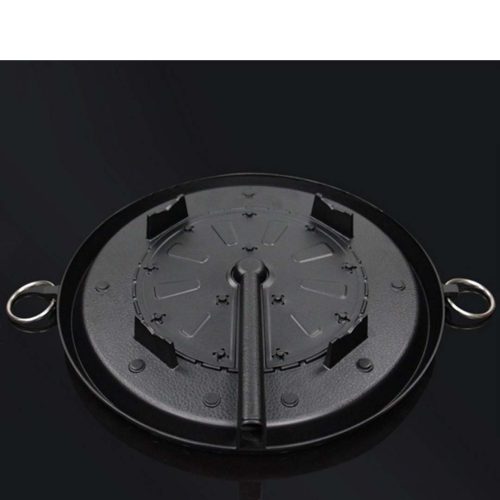 Portable Korean BBQ Butane Gas Stove Stone Grill Plate Non Stick Coated Round – 2