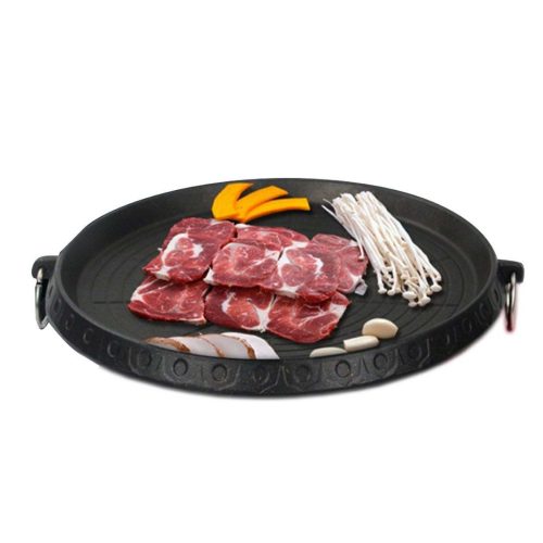 Portable Korean BBQ Butane Gas Stove Stone Grill Plate Non Stick Coated Round – 2