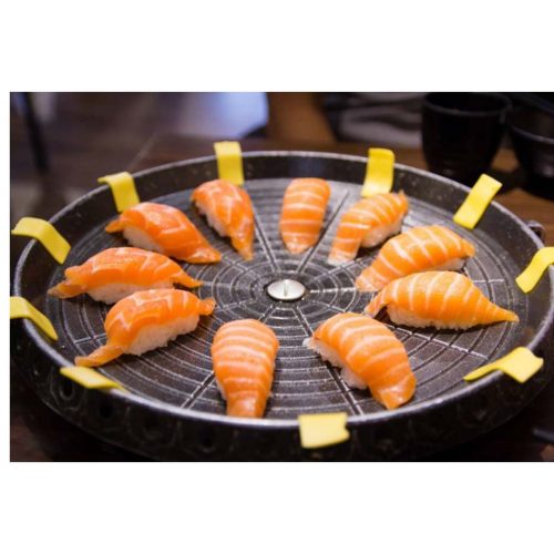 Portable Korean BBQ Butane Gas Stove Stone Grill Plate Non Stick Coated Round – 2