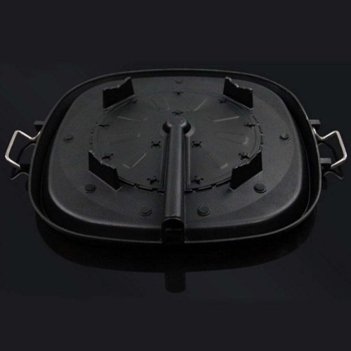 Portable Korean BBQ Butane Gas Stove Stone Grill Plate Non Stick Coated Square – 1