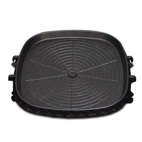 Portable Korean BBQ Butane Gas Stove Stone Grill Plate Non Stick Coated Square – 1