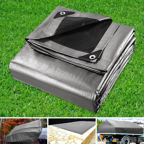 Tarp Tarpaulin 3×3.6m Canvas Camping Heavy Duty Sun Cover