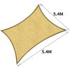 Sun Shade Sail Cloth Canopy Outdoor Awning Rectangle 5x3M – Sand