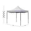 Gazebo Tent 3×3 Outdoor Marquee Gazebos Camping Canopy Wedding – Silver