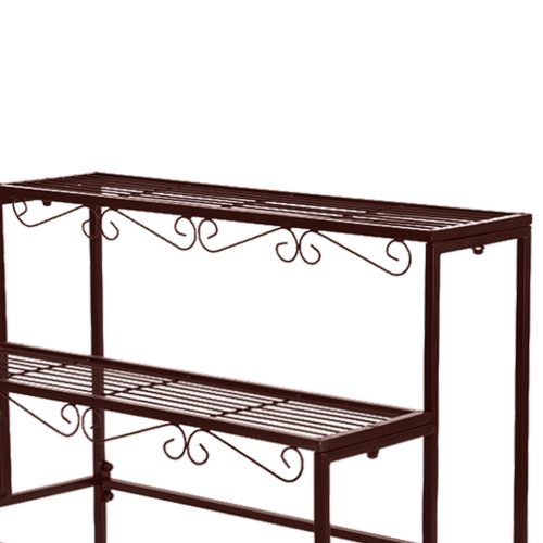 Plant Stand 3 Tier Rectangle Metal Flower Pot Planter Corner Shelf