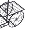 Plant Stand Outdoor Indoor Metal Flower Pots Rack Corner Planter Shelf