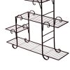 Outdoor Indoor Plant Stand Metal Flower Pot Garden Corner Shelf Stands – Bronze