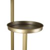 Plant Stand Outdoor Indoor Flower Pots Rack Garden Shelf – 28 x 28 x 100 cm, Gold