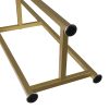 Plant Stand Outdoor Indoor Flower Pots Rack Garden Shelf – 28 x 28 x 100 cm, Gold