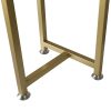 Plant Stand Outdoor Indoor Flower Pots Rack Garden Shelf – 28 x 28 x 100 cm, Gold