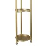 Plant Stand Outdoor Indoor Flower Pots Rack Garden Shelf – 28 x 28 x 100 cm, Gold