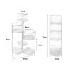 6 Tier Plant Stand Swivel Outdoor Indoor Metal Stands Flower Shelf Rack Garden – White