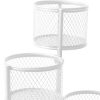 6 Tier Plant Stand Swivel Outdoor Indoor Metal Stands Flower Shelf Rack Garden – White