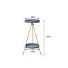 Plant Stand 2 Tiers Outdoor Indoor Metal Flower Pots Rack Garden – 25 x 25 x 55 cm, Grey