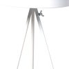 Plant Stand 2 Tiers Outdoor Indoor Metal Flower Pots Rack Garden – 25 x 25 x 55 cm, White