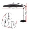 3M Cantilevered Outdoor Umbrella – Charcoal