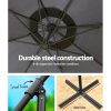 3M Cantilevered Outdoor Umbrella – Charcoal
