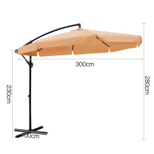 3M Outdoor Umbrella – Beige