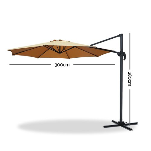 Roma Outdoor Umbrella – Beige