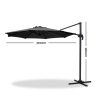 Roma Outdoor Umbrella – Black