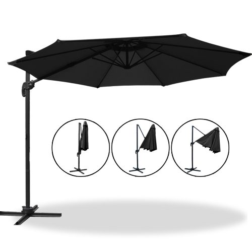 Roma Outdoor Umbrella – Black