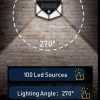 100 Waterproof LED Motion Sensor Solar Security Lights Outdoor – 4