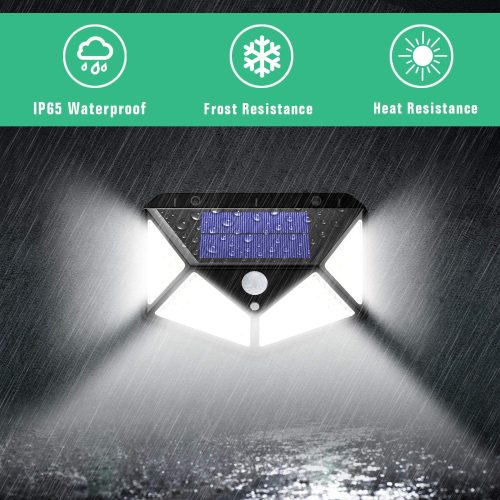 100 Waterproof LED Motion Sensor Solar Security Lights Outdoor – 4
