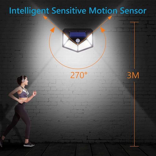 100 Waterproof LED Motion Sensor Solar Security Lights Outdoor – 4
